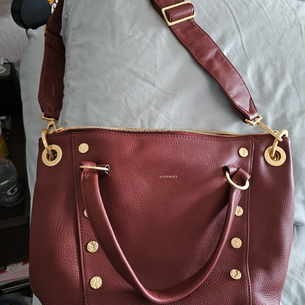Hammitt Daniel Pomodoro Red Leather Shoulder Bag